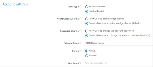 Account Settings