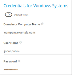 Credentials for Windows Systems