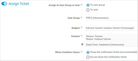 Assign Ticket