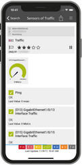 Traffic Sensors on PRTG for iOS