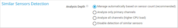 Similar Sensors Detection Settings