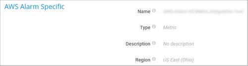 AWS Alarm Specific