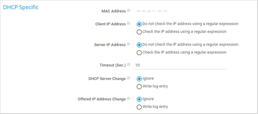 DHCP Specific