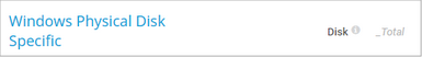 Windows Physical Disk Specific
