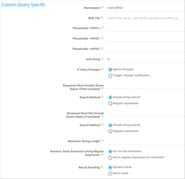 Custom Query Specific